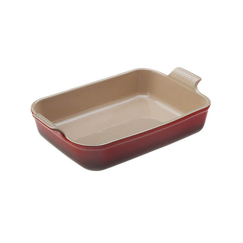 Le Creuset 4 qt. (12" x 9") Heritage Rectangular Dish - Cerise