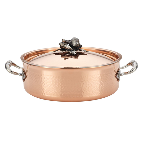 Ruffoni Opus Cupra 5-1/4-Quart Covered Braiser, Copper