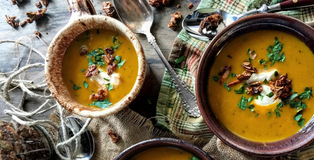 ACORN SQUASH AND TURMERIC SOUP