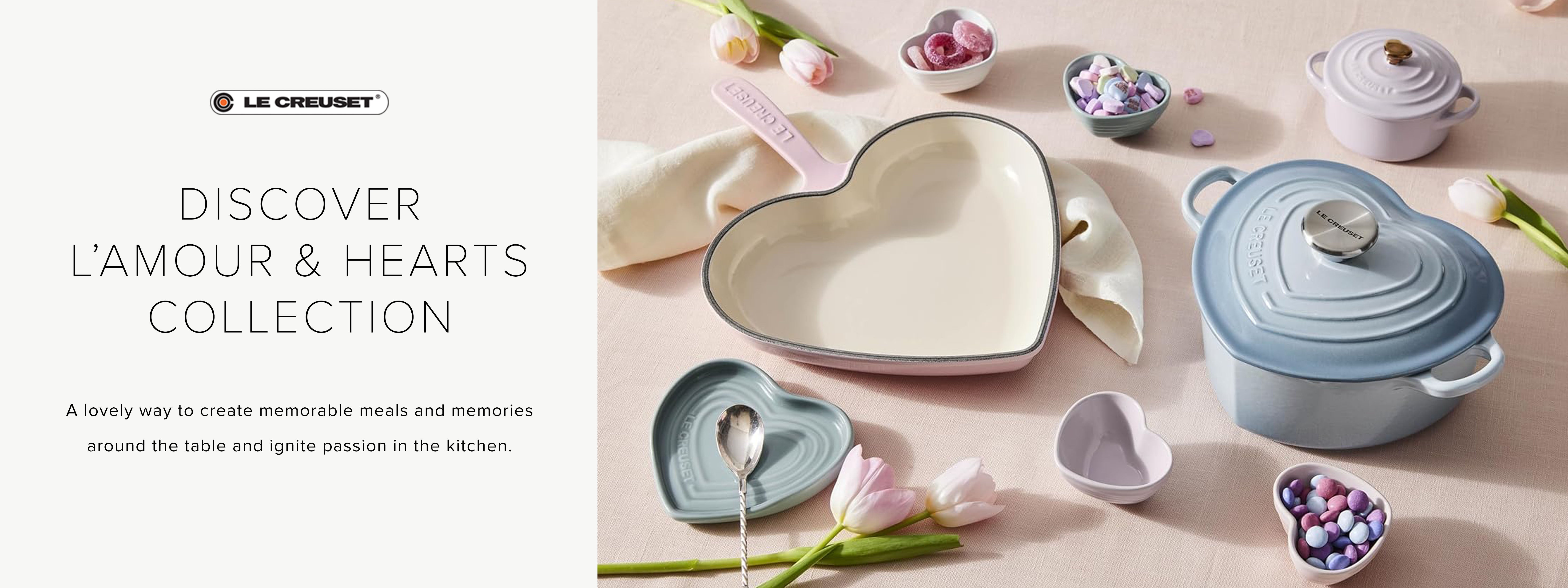 Le Creuset L'Amour and Hearts Collection