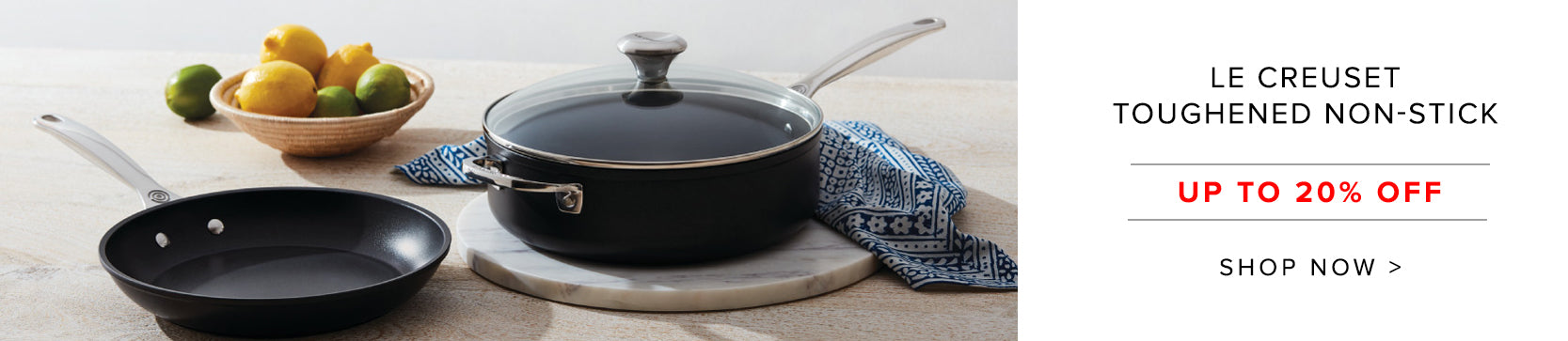 Le Creuset Toughened Nonstick Promo