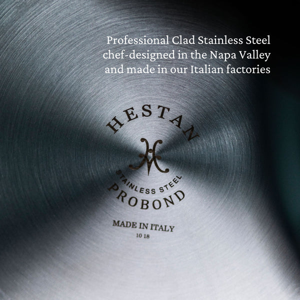 Hestan ProBond TITUM 10-Piece TITUM™ NS Set:  8.5" & 11" Open Skillets, 1.5qt & 3.0qt Covered Saucepans, 3.5qt Covered Sauté w/helper handle, 8.0qt Covered Stockpot