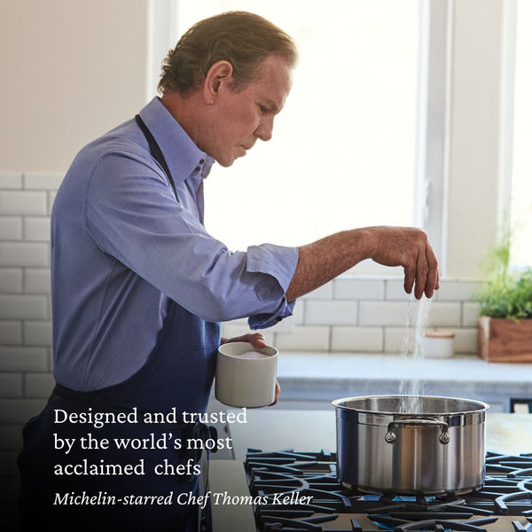 Hestan ProBond TITUM 10-Piece TITUM™ NS Set:  8.5" & 11" Open Skillets, 1.5qt & 3.0qt Covered Saucepans, 3.5qt Covered Sauté w/helper handle, 8.0qt Covered Stockpot