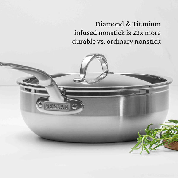 Hestan ProBond TITUM 3.5qt Covered Essential Pan with TITUM™ NS (24cm)