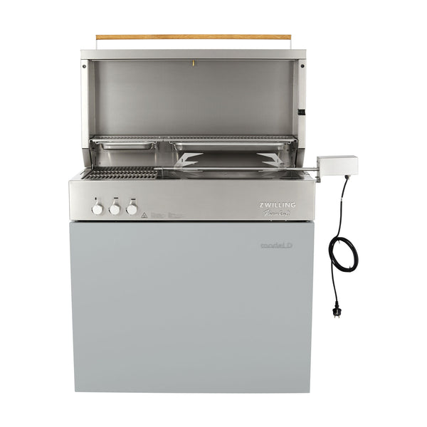 ZWILLING Flammkraft Model D Freestanding Natural Gas Grill - Light Grey
