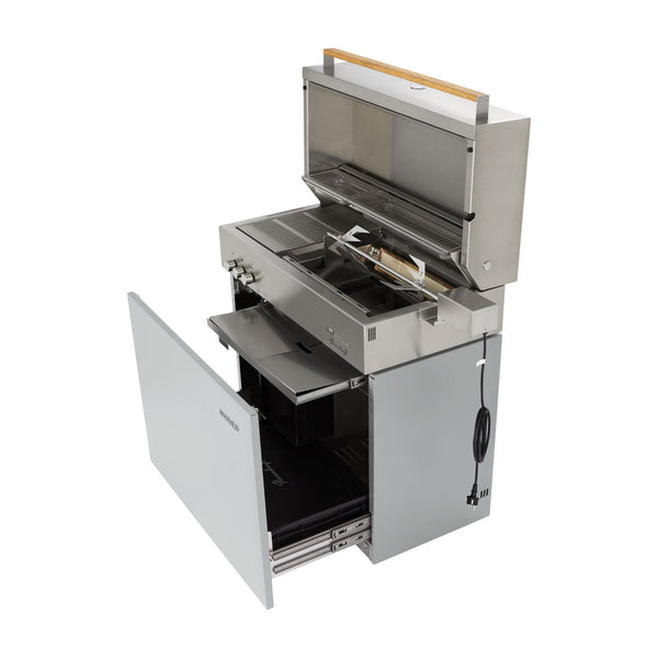 ZWILLING Flammkraft Model D Freestanding Natural Gas Grill - Light Grey