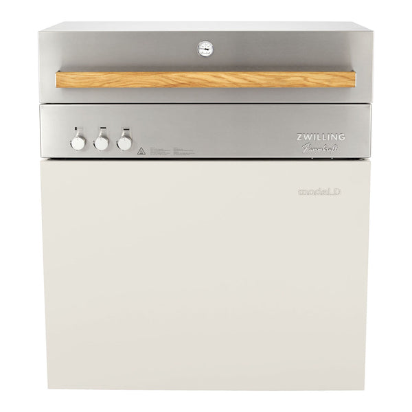 ZWILLING Flammkraft Model D Freestanding Natural Gas Grill - Ivory White
