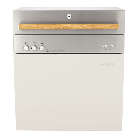 ZWILLING Flammkraft Model D Freestanding Natural Gas Grill - Ivory White