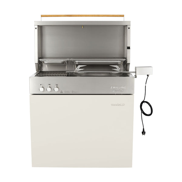 ZWILLING Flammkraft Model D Freestanding Natural Gas Grill - Ivory White