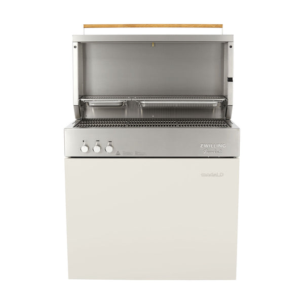 ZWILLING Flammkraft Model D Propane Gas Grill - Ivory White