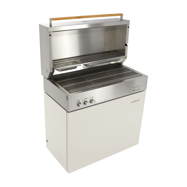ZWILLING Flammkraft Model D Propane Gas Grill - Ivory White