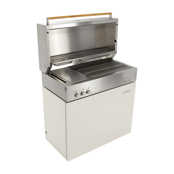 ZWILLING Flammkraft Model D Freestanding Natural Gas Grill - Ivory White