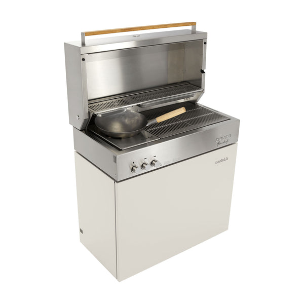 ZWILLING Flammkraft Model D Freestanding Natural Gas Grill - Ivory White