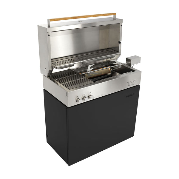 ZWILLING Flammkraft Model D Freestanding Natural Gas Grill - Black Matte
