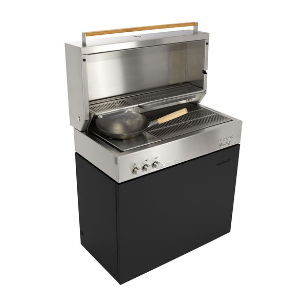 ZWILLING Flammkraft Model D Propane Gas Grill - Ivory Black