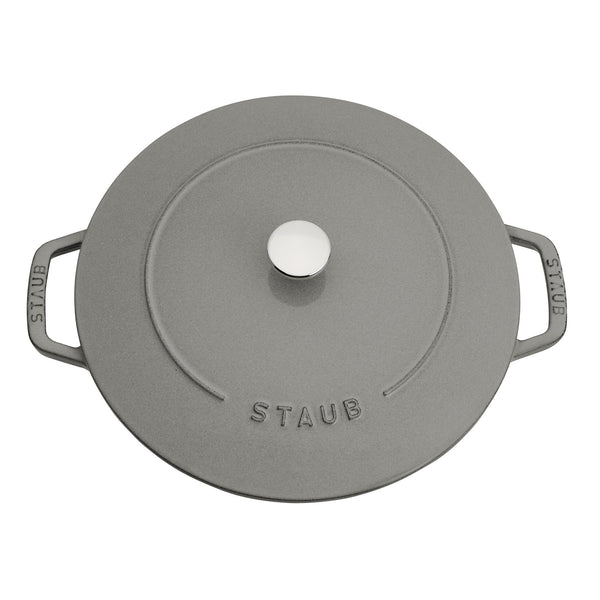 Staub Cast Iron - Specialty Shaped Dutch Ovens 5-qt Essential French Oven - Graphite Grey