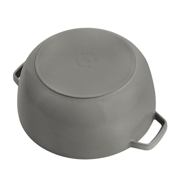 Staub Cast Iron - Specialty Shaped Dutch Ovens 5-qt Essential French Oven - Graphite Grey