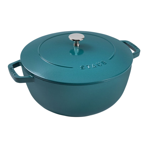 Staub Cast Iron - Specialty Shaped Dutch Ovens 5-qt Essential French Oven - Turquoise