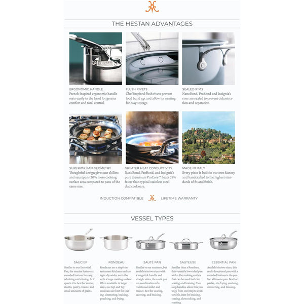 Hestan ProBond TITUM 8.5" Open Skillet with TITUM™ NS (22cm)