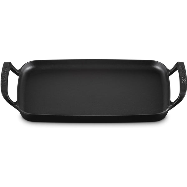 Le Creuset Alpine Collection 11.75" Alpine Outdoor Rectangular Griddle - Matte Black