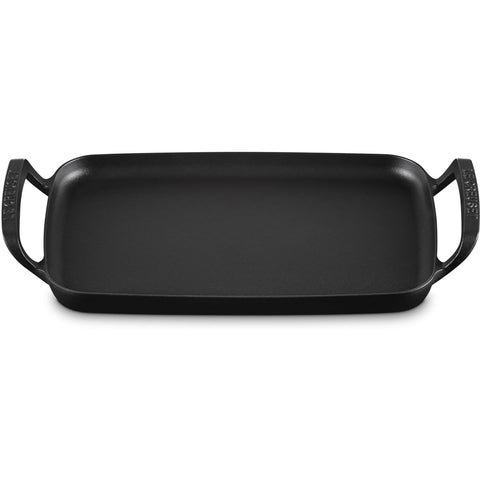 Le Creuset Alpine Collection 11.75" Alpine Outdoor Rectangular Griddle - Matte Black