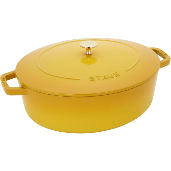 Staub 6.25-Qt Wide Oval Dutch Oven - Citron