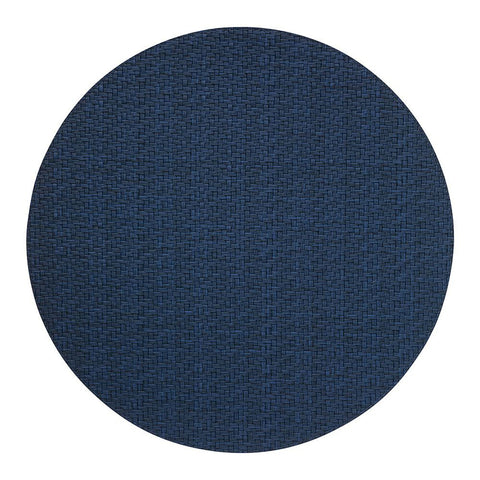 Bodrum Wicker Navy 15 Inch Round Placemats Set of 4