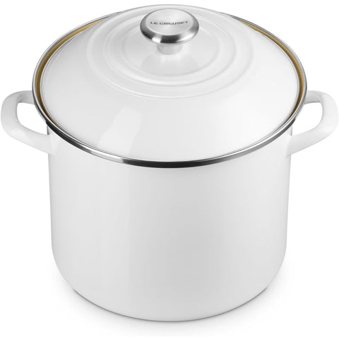 Le Creuset 10 qt. Stockpot - White