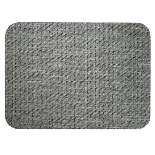 Bodrum Wicker Gray 13x18 Inch Oblong Placemats Set of 4