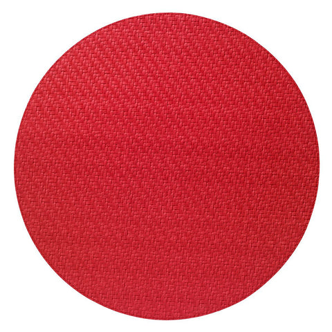 Bodrum Wicker Tomato 15 Inch Round Placemats Set of 4