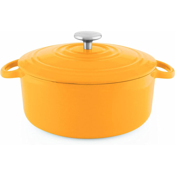Chantal 5 qt. Round Cast Iron Dutch Oven - Marigold