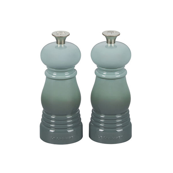 Le Creuset 5" x 2" each Petite Salt and Pepper Mill Set - Sea Salt