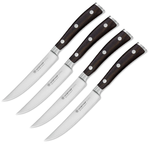 Wusthof Ikon Blackwood Four Piece Steak Knife Set