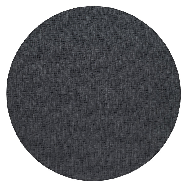 Bodrum Wicker Black 15 Inch Round Placemats Set of 4