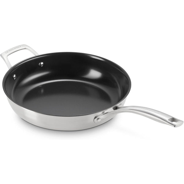 Le Creuset 11"  Essential Stainless Steel Non-Stick Shallow Round Frying Pan