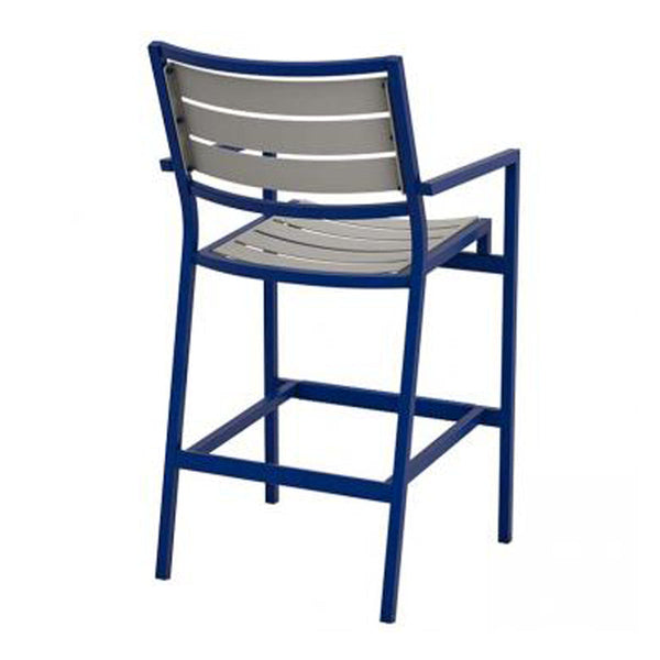 Tropitone Cabana Club Aluminum Slat Stationary Bar Stool