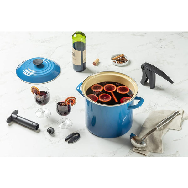Le Creuset N/A Wine Pump and (3) Stoppers - Black Nickel