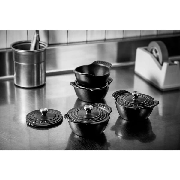 Le Creuset Gourmand Collection 0.3 QT Mini Cocotte with Lid, Set of 4