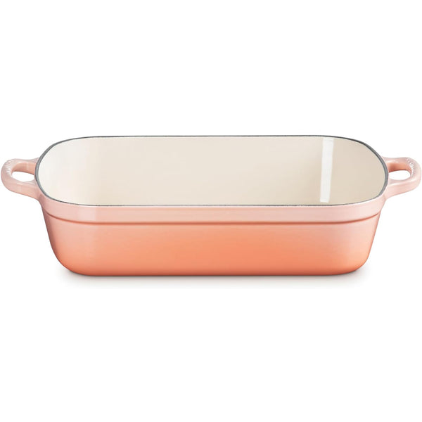 Le Creuset 5.25 qt. (11.7" x 16.8") Signature Rectangular Roaster - Peche