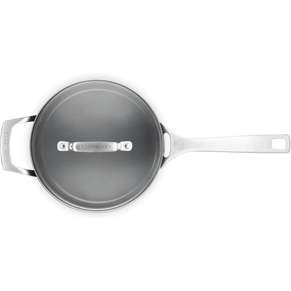Le Creuset 4 qt. Essential Non-stick Ceramic Saucepan with Glass Lid 4 qt.