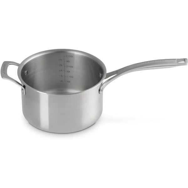 Le Creuset 4 qt. Essential Stainless Steel Saucepan