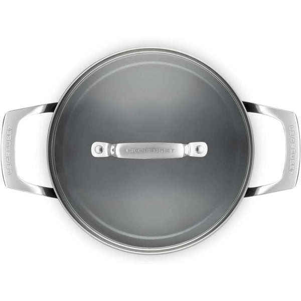 Le Creuset 4 qt. Essential Non-stick Ceramic Stockpot with Glass Lid 4 qt.