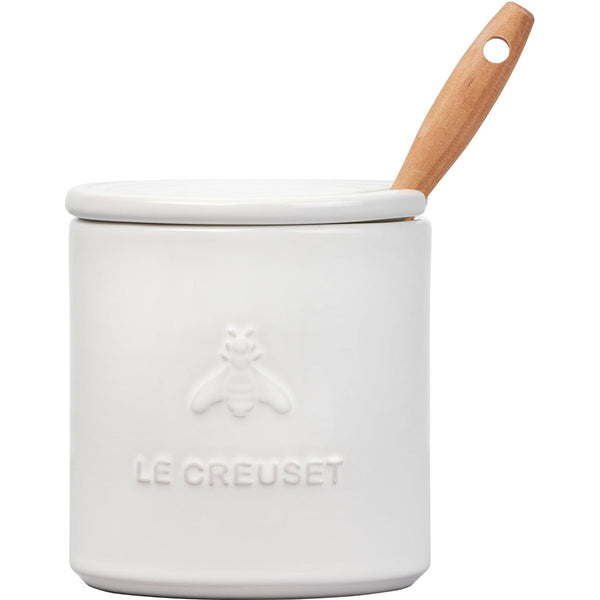 Le Creuset 14 oz. Signature Honey Pot w/ Dipper - White