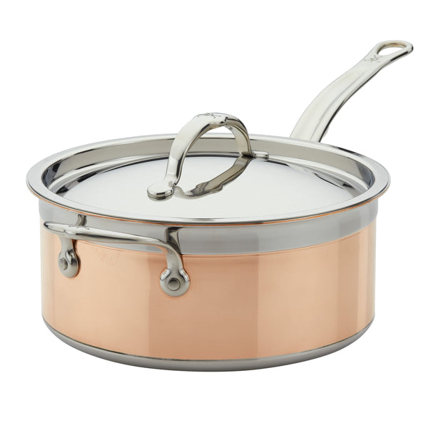 Hestan CopperBond 4 qt Covered Saucepan w/helper handle (22cm)