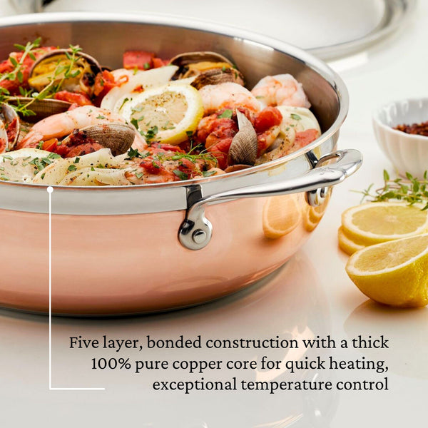 Hestan CopperBond 5.0qt Dutch Oven w/Dome Lid (28cm)