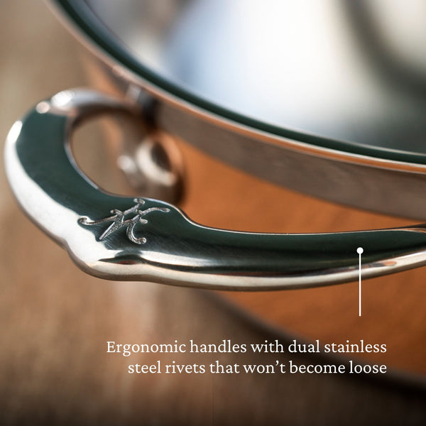 Hestan CopperBond 5.0qt Dutch Oven w/Dome Lid (28cm)