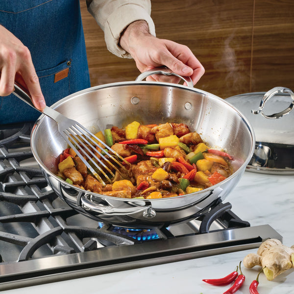 Hestan  Probond Luxe 7.5 Qt 14" Covered Wok (36Cm)