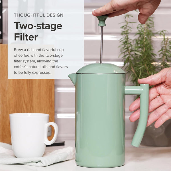 Frieling French Press, Dilly Bean Green, 34 fl. oz.