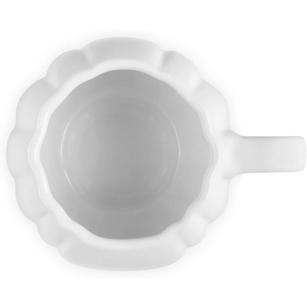 Le Creuset 14 oz. Pumpkin Mug with Lid - White