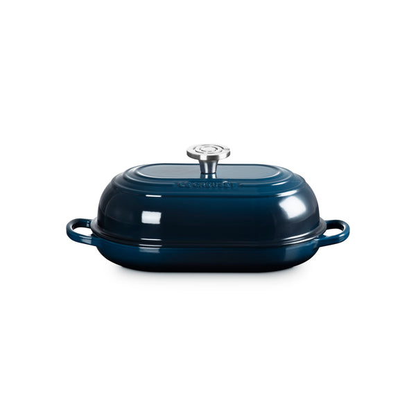 LE CREUSET SIGNATURE OVAL BREAD OVEN 11.5 IN  CRUCIBLE SS - NUIT